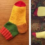 Очень простой способ вязания носков на двух спицах